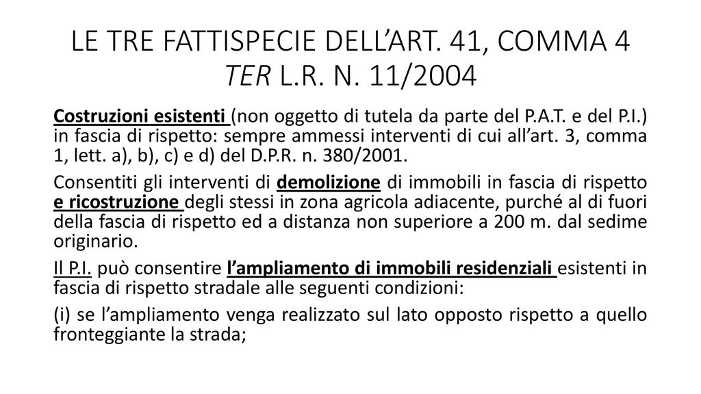 Le Fasce Di Rispetto Stradale Fuori Dai Centri Abitati Ppt Scaricare